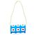 Bulgari Borsa a spalla in pelle e nylon Bvlgari Blu Verde chiaro