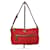 PRADA Borsa a spalla piccola in nylon tessuto rossa Rosso