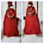 PRADA Borsa a spalla piccola in nylon tessuto rossa Rosso - vista 12