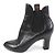 Botas de cuero con gomas Louis Vuitton Monogram Negro - vista 5