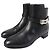 Hermès Botas de tobillo con correa de metal Hermes Kelly negras Negro
