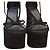 Sandali con piattaforma in suede Balmain 39.5 Nero - vista 2