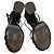 Sandali con piattaforma in suede Balmain 39.5 Nero - vista 6