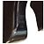 Sandali con piattaforma in suede Balmain 39.5 Nero - vista 7