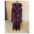 Autre Marque Abrigo de piel de visón desmenuzada morado oscuro - vista 13