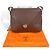 Hermès Borsa a Spalla Hermes Christine Flap Marrone - vista 9