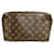 Necessaire Louis Vuitton Marrom Lona  ref.1889185