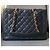 Borsa Chanel GST Grand Shopping Tote in pelle caviar nera - vista 6