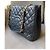 Borsa Chanel GST Grand Shopping Tote in pelle caviar nera - vista 8