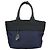 PRADA Borsa a mano in nylon blu navy argento autentica ep6744 - vista 13