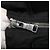 PRADA Borsa a mano in nylon blu navy argento autentica ep6744 - vista 9
