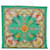 Hermès Carré 90 Green Silk  ref.1889477