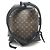 Zaino Christopher PM Monogram Macassar Louis Vuitton Marrone Porpora Monogramma - vista 2