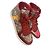 Gucci Sneaker aus rotem Leder