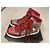 Gucci Sneaker aus rotem Leder - Ansicht 3