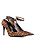 SAINT LAURENT - Décolleté Lexi in suede leopardato (Taglia 36.5) Marrone