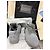 Autre Marque Jordan 4 Retro Kaws Sneaker Grau Hirschleder - Ansicht 8