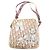 Clutch Christian Dior Rosa Monogramma Fiori Strass Nylon