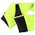 Giacca pullover a mezza zip in Gore-tex giallo fluorescente verde di Prada - vista 3