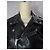 Giacca da motociclista slim-fit Saint Laurent in pelle nera - vista 10