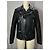 Giacca da motociclista slim-fit Saint Laurent in pelle nera - vista 7