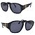 Chanel Vintage Coco Mark Square Sunglasses Black - view 6