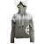 Felpa con zip Louis Vuitton Stamp in cotone grigio