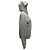 Felpa con zip Louis Vuitton Stamp in cotone grigio - vista 2