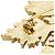Chanel Coco Mark Schneeflocken Brosche Gold Golden Metallisch - Ansicht 4