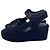 Timeless  Chanel CC Wedge Sandals in Blue Cotton Tweed - view 4