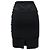 Falda mini ajustada Viktor & Rolf en viscosa negra Negro - vista 3