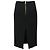 La falda midi de lana negra de The Row Negro - vista 3