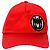 Gorra de béisbol con parche de logo Miu Miu en lona roja