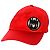 Gorra de béisbol con parche de logo Miu Miu en lona roja - vista 2