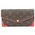 Cartera larga Sarah Retiro Monograma Louis Vuitton Roja