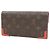 Cartera larga Sarah Retiro Monograma Louis Vuitton Roja - vista 2