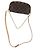 Borsa Ivy Wallet on Chain in Tela Marrone Louis Vuitton Rosso - vista 10