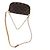 Borsa Ivy Wallet on Chain in Tela Marrone Louis Vuitton Rosso - vista 11