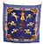 Foulard in seta Hermès Carré 90 Jumping Blu