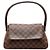 Borsa Louis Vuitton Damier Mini Looping Ordine Speciale Borsa a Spalla N51148 Pelle PVC Marrone