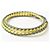 Pulseira/Bangle de couro 2 fios Intrecciato da Tod's, Verde/Amarelo - vista 2
