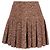 Falda mini plisada Dolce & Gabbana en acrílico marrón Castaño Roja