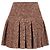 Falda mini plisada Dolce & Gabbana en acrílico marrón Castaño Roja - vista 3