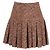 Falda mini plisada Dolce & Gabbana en acrílico marrón Castaño Roja - vista 6