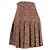 Falda mini plisada Dolce & Gabbana en acrílico marrón Castaño Roja - vista 7