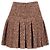 Falda mini plisada Dolce & Gabbana en acrílico marrón Castaño Roja - vista 8
