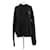 SAINT LAURENT Knitwear & sweatshirts T.International L Cotton Black  ref.1891698