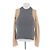 MM6 Strick T.International XS Baumwolle Grau