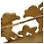Hermès Vintage Hund Mädchen Brosche Hermes Gold Mehrfarbig Golden Metallisch - Ansicht 4