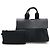 Hermès Borsa tote Hermes Valparaiso PM in pelle chevron nera Nero